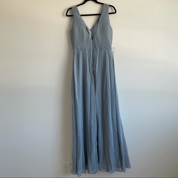 steel blue dress for wedding Light Steel Blue A Line Formal Dress Evening Gown with Off Shoulder Light Steel Blue / 26W